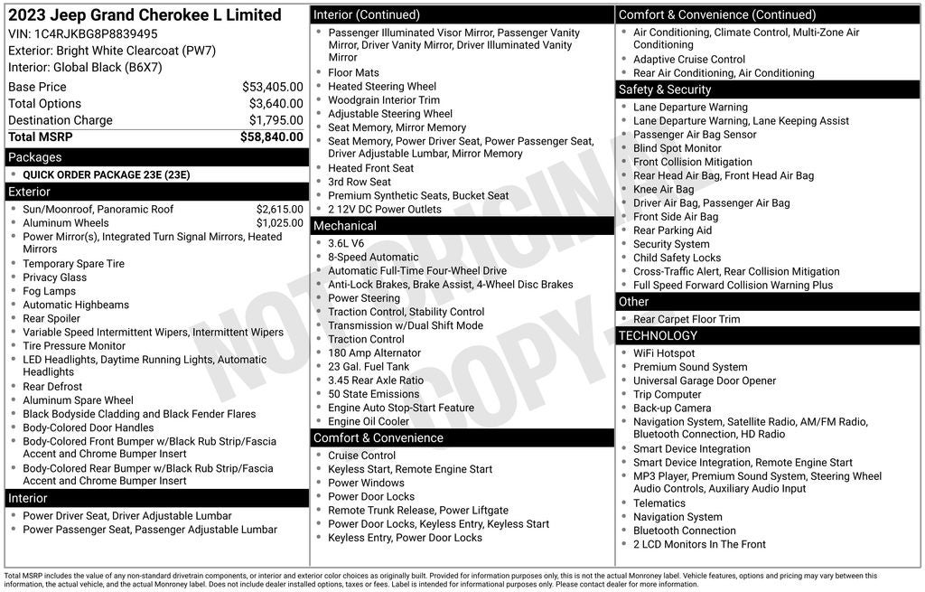 2023 Jeep Grand Cherokee L Limited