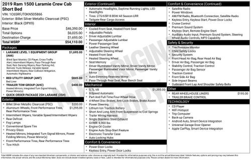 2019 RAM 1500 Laramie