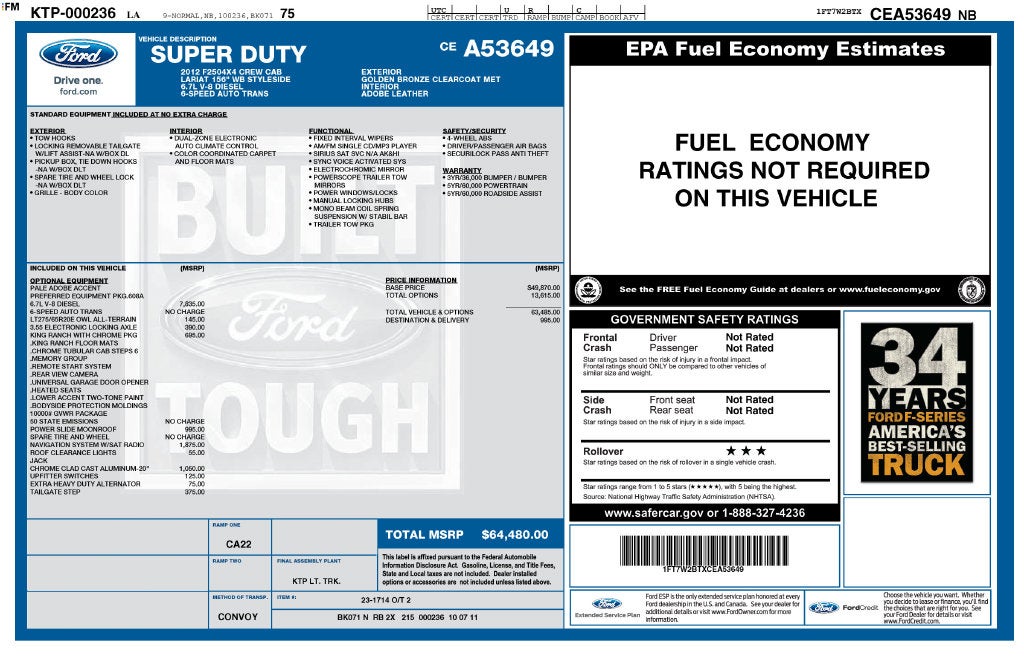 2012 Ford F-250SD King Ranch