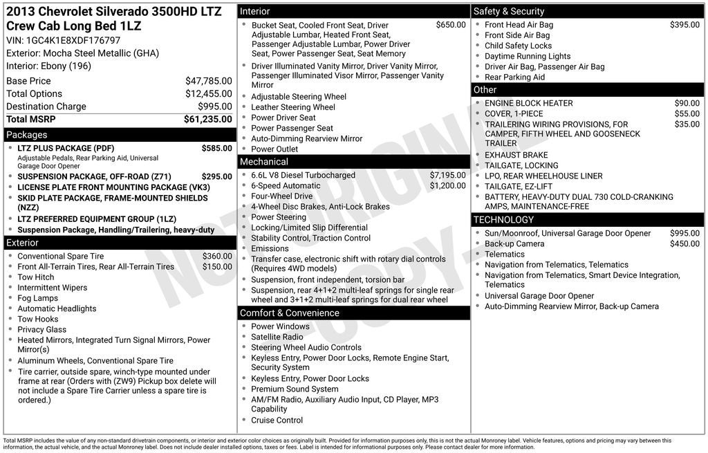2013 Chevrolet Silverado 3500HD LTZ