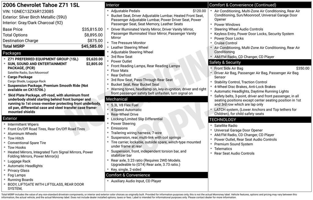 2006 Chevrolet Tahoe Z71