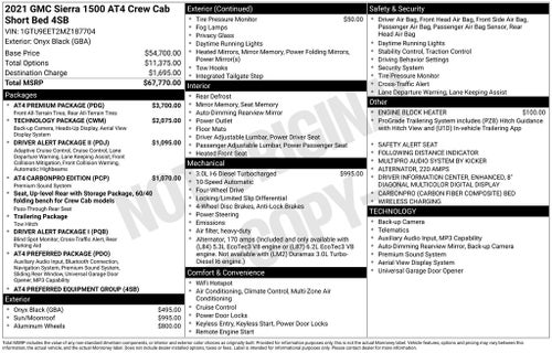 2021 GMC Sierra 1500 AT4