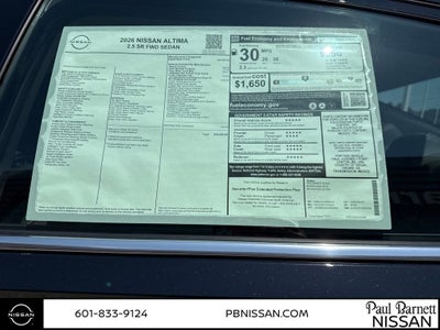 2026 Nissan Altima 2.5 SR
