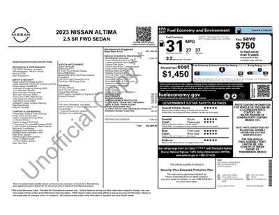 2023 Nissan Altima 2.5 SR