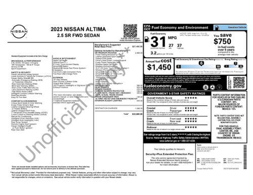 2023 Nissan Altima 2.5 SR