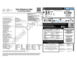 2025 Nissan Altima 2.5 SR