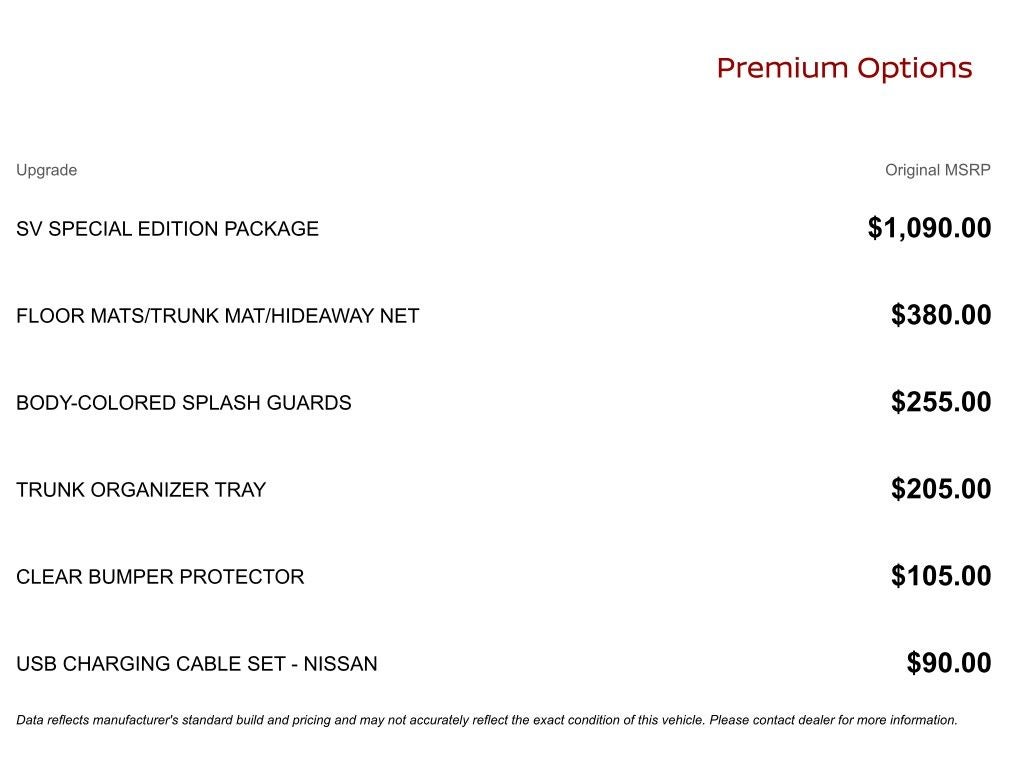 2025 Nissan Altima 2.5 SV