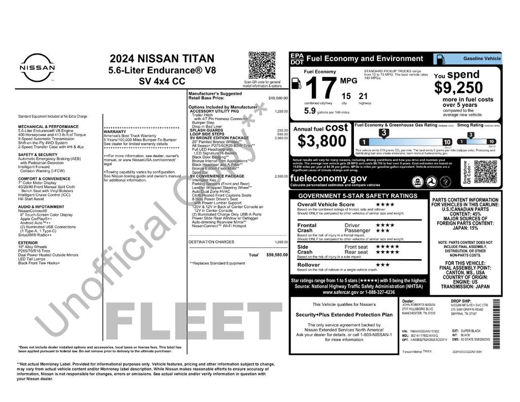 2024 Nissan Titan SV