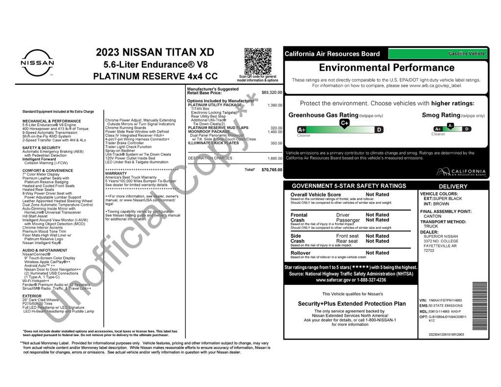 2023 Nissan Titan XD Platinum Reserve