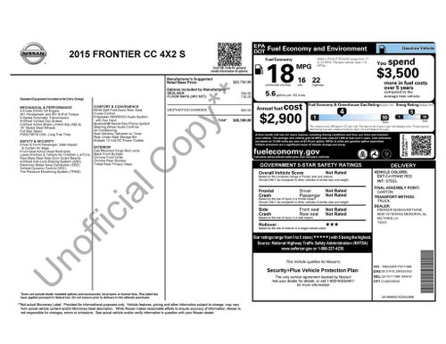 2015 Nissan Frontier S