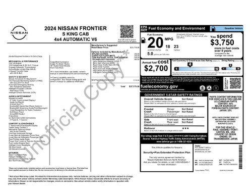 2024 Nissan Frontier S