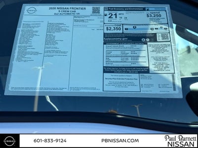 2026 Nissan Frontier S