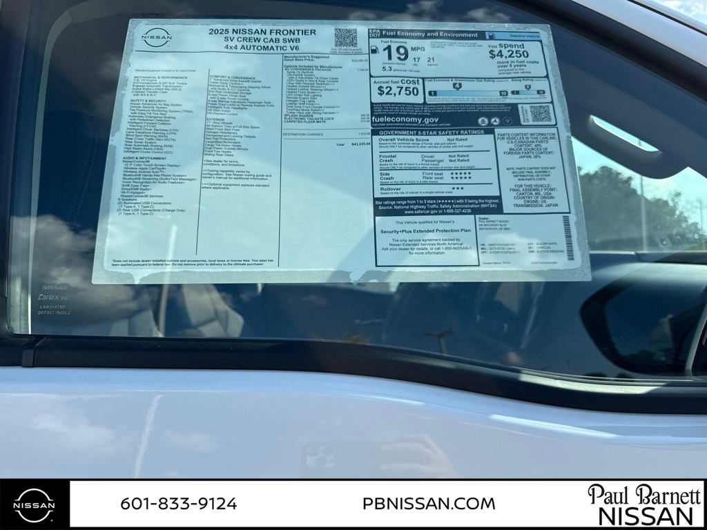 2025 Nissan Frontier SV