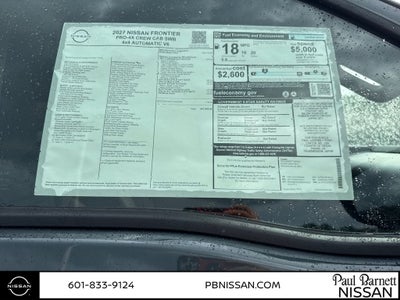 2027 Nissan Frontier PRO-4X