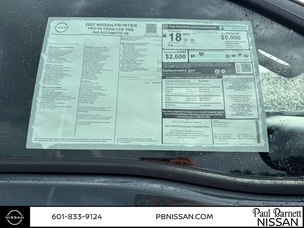 2027 Nissan Frontier PRO-4X