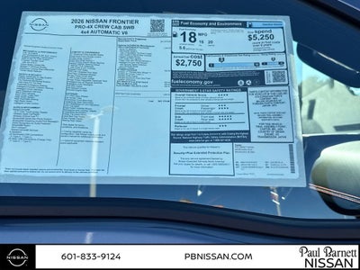 2026 Nissan Frontier PRO-4X