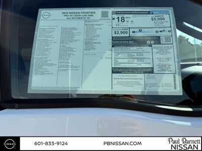 2025 Nissan Frontier PRO-4X