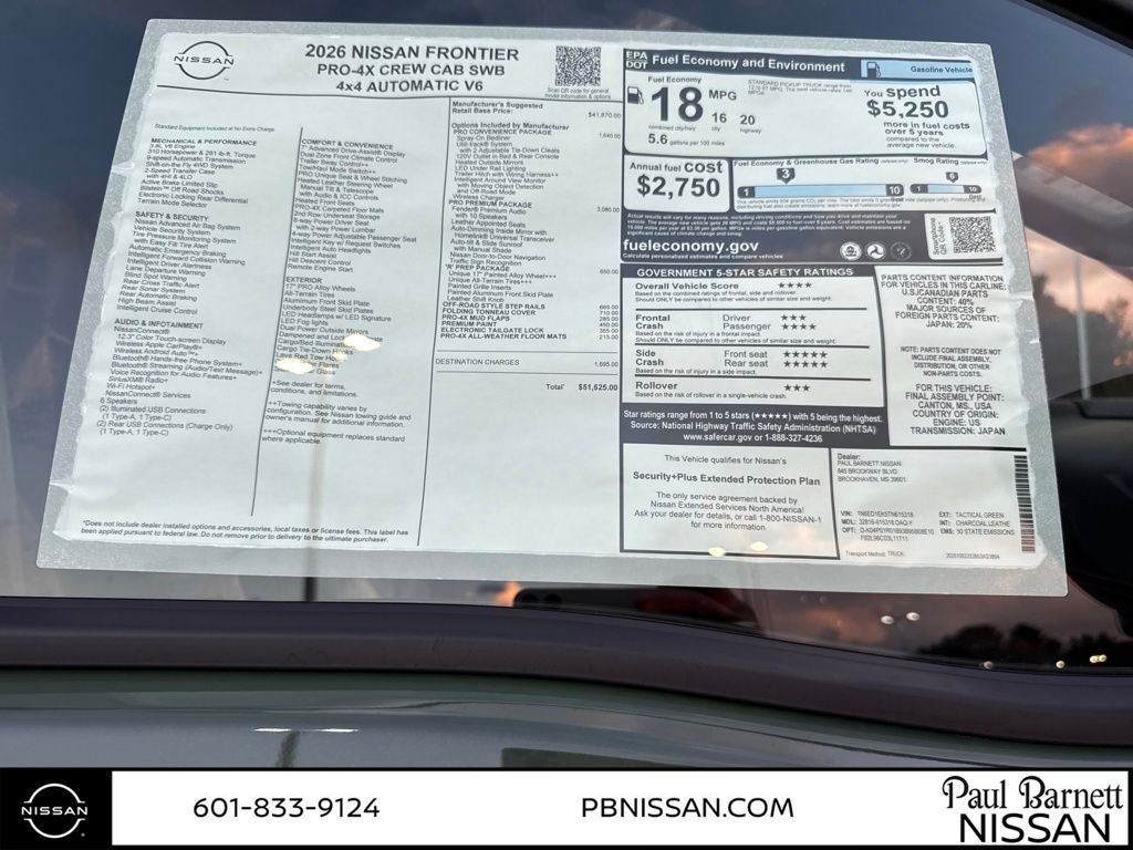 2026 Nissan Frontier PRO-4X ROUSH PACKAGE