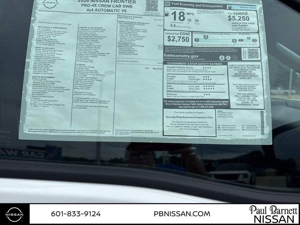 2026 Nissan Frontier PRO-4X