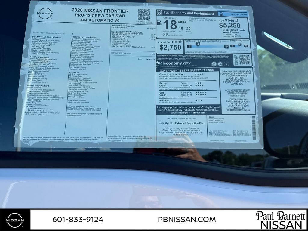 2026 Nissan Frontier PRO-4X