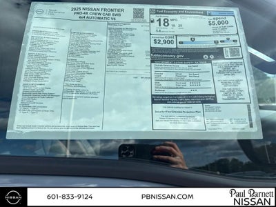 2025 Nissan Frontier PRO-4X