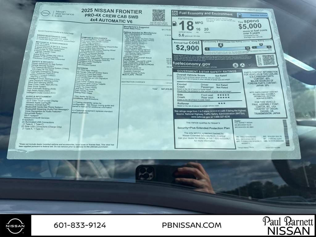 2025 Nissan Frontier PRO-4X