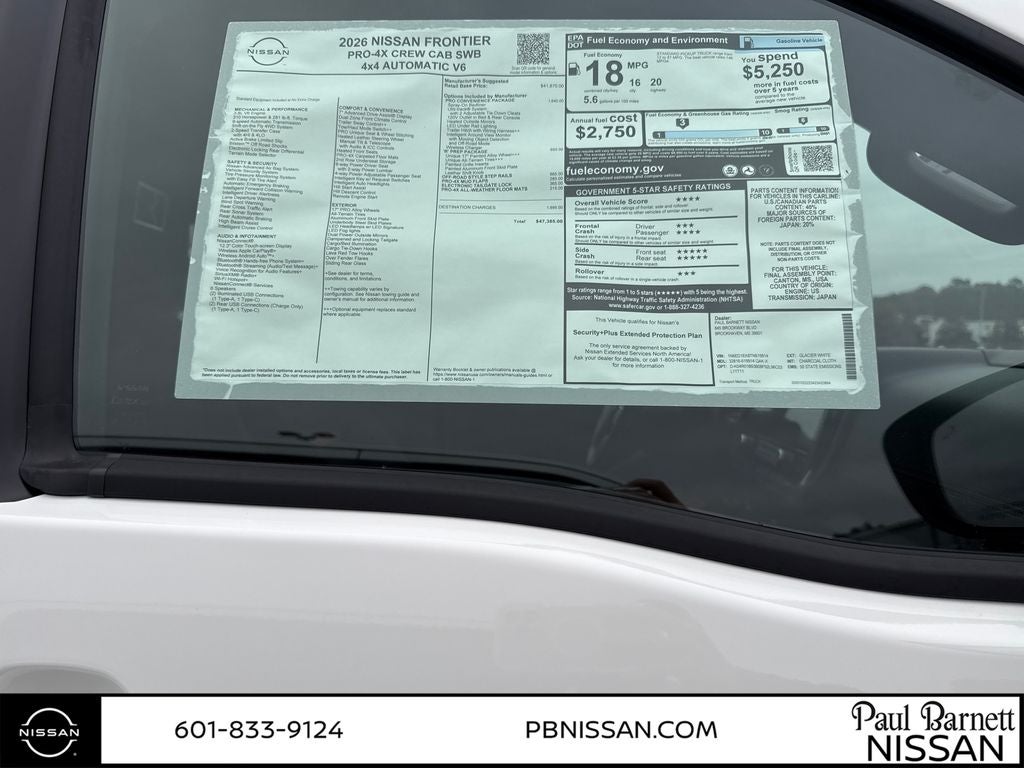 2026 Nissan Frontier PRO-4X