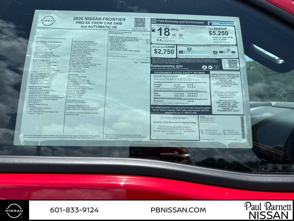 2026 Nissan Frontier PRO-4X