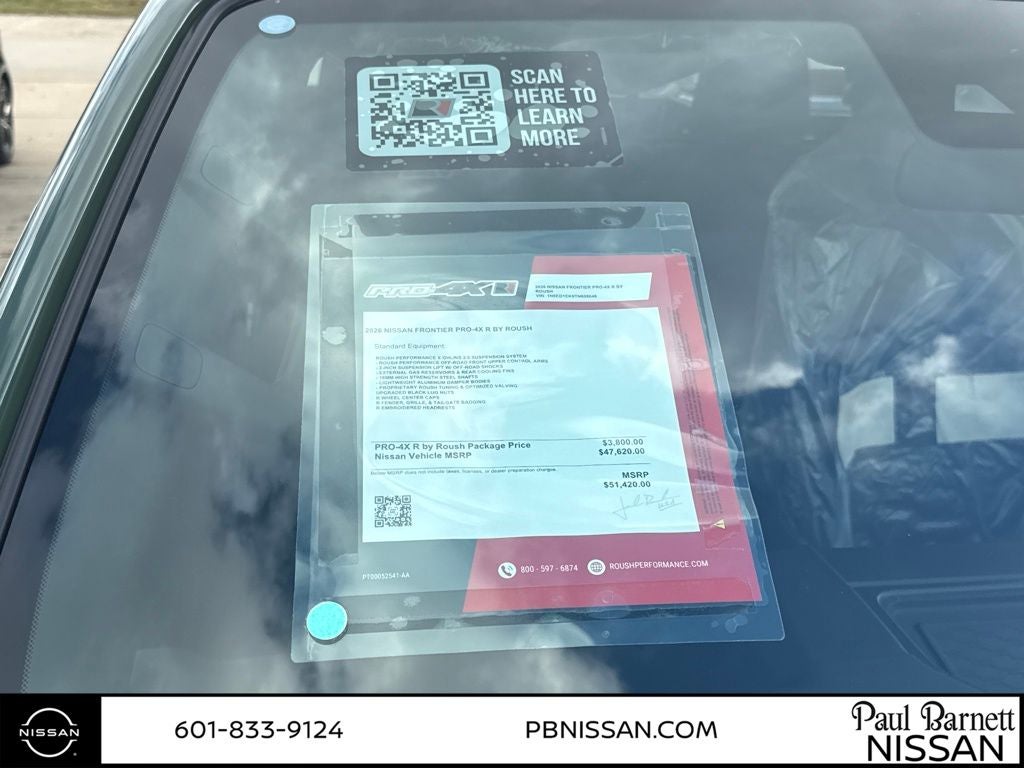 2026 Nissan Frontier PRO-4X ROUSH PACKAGE