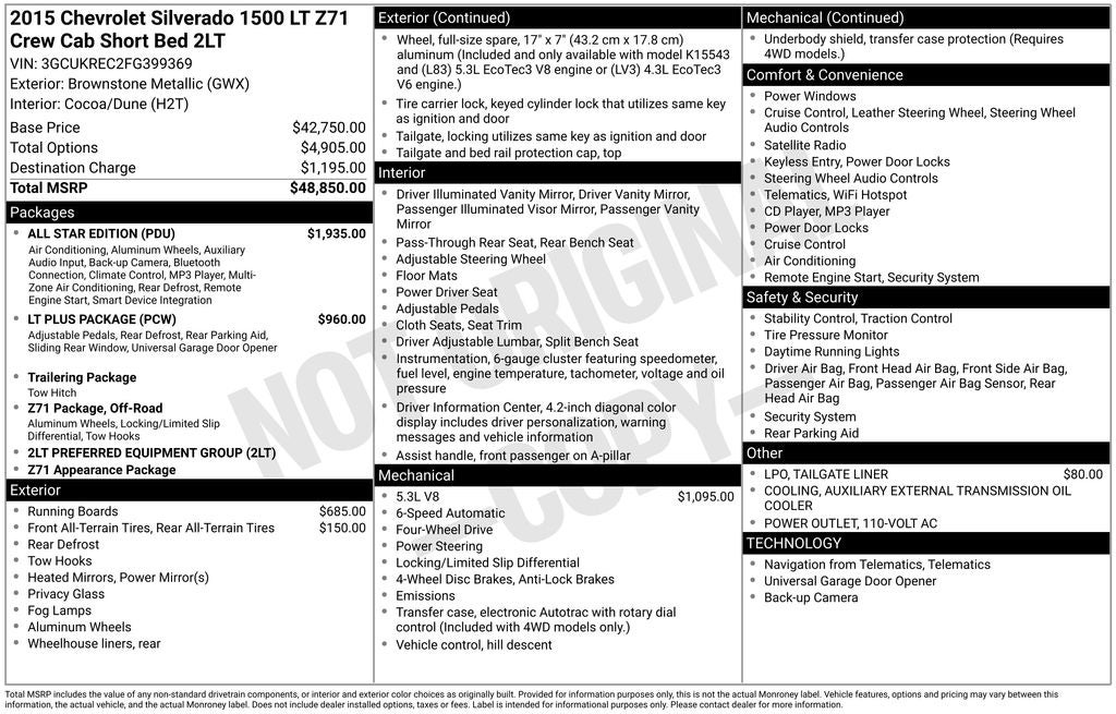 2015 Chevrolet Silverado 1500 LT LT2