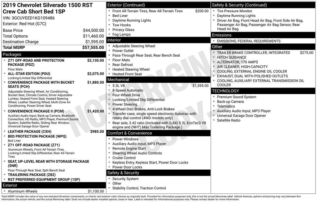 2019 Chevrolet Silverado 1500 RST