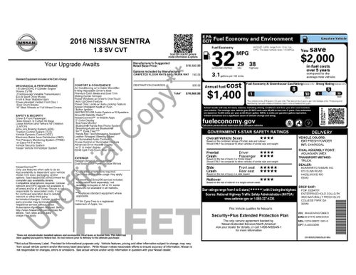 2016 Nissan Sentra SV