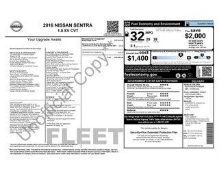 2016 Nissan Sentra SV