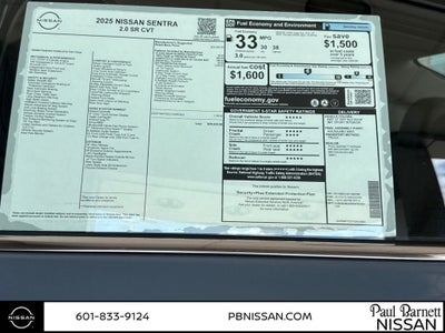 2025 Nissan Sentra SR