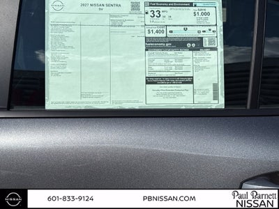 2027 Nissan Sentra SV
