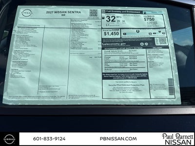 2027 Nissan Sentra SR