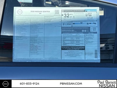 2026 Nissan Sentra SR