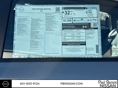 2026 Nissan Sentra SR