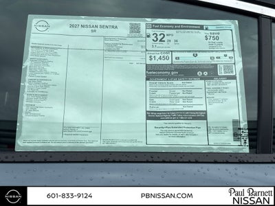 2027 Nissan Sentra SR