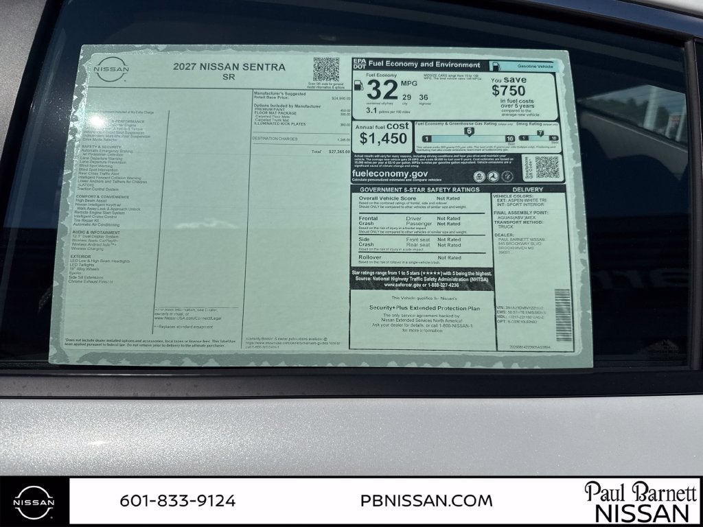 2027 Nissan Sentra SR