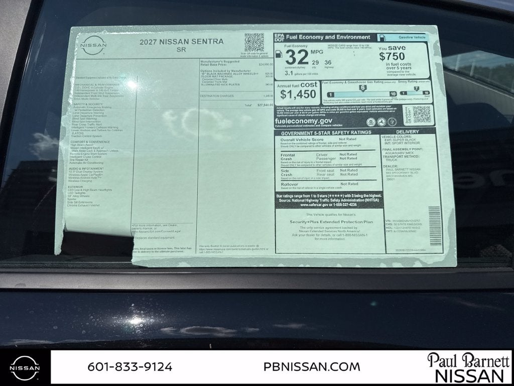 2027 Nissan Sentra SR