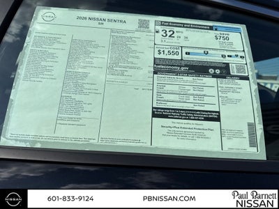 2026 Nissan Sentra SR