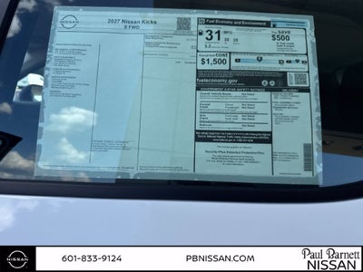 2027 Nissan Kicks S