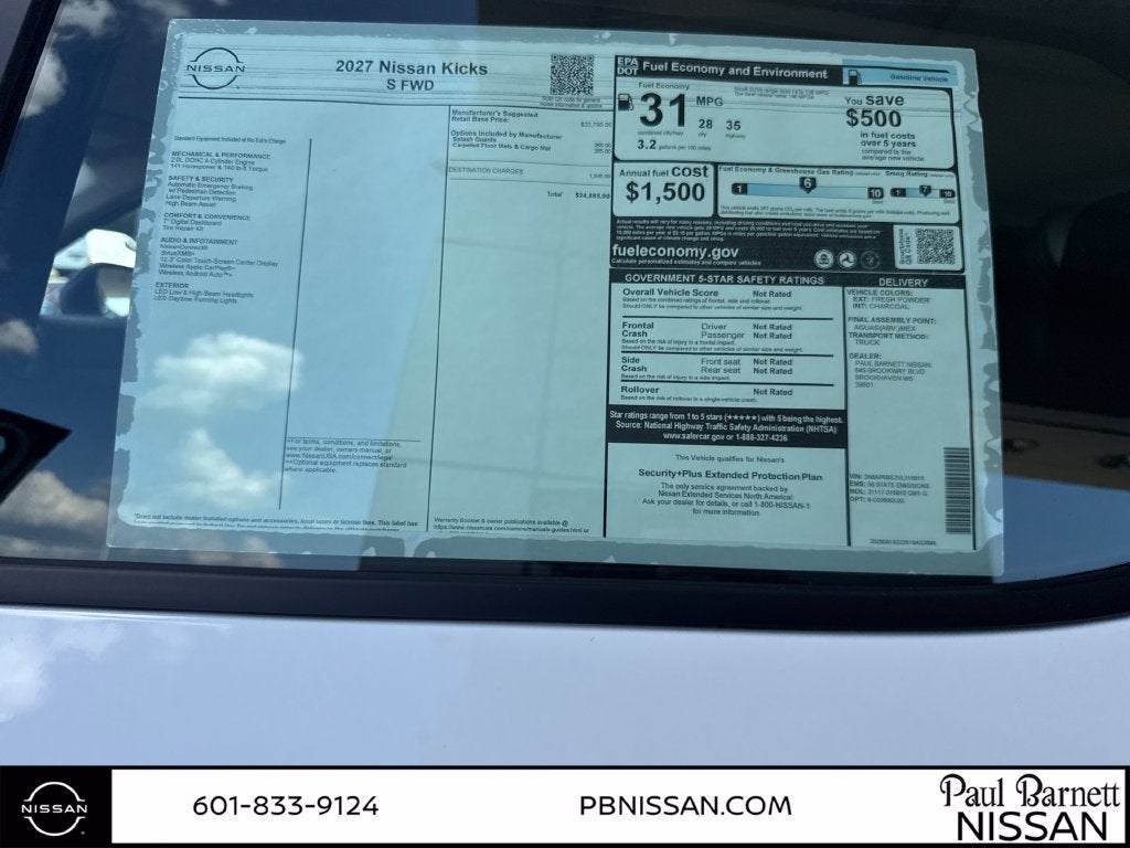 2027 Nissan Kicks S