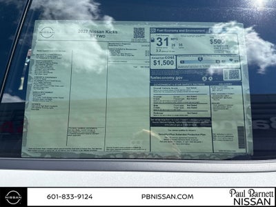 2027 Nissan Kicks SR