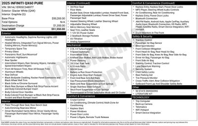 2025 INFINITI QX60 PURE