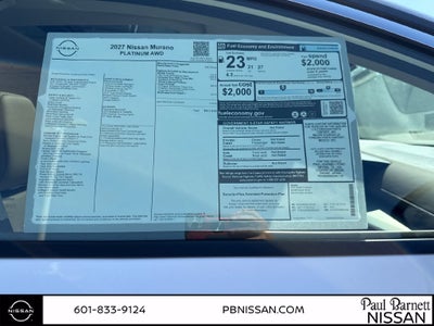 2027 Nissan Murano Platinum