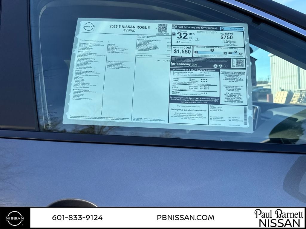 2026 Nissan Rogue SV