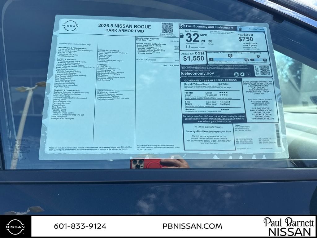2026 Nissan Rogue Dark Armor