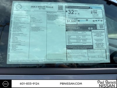 2026 Nissan Rogue SV